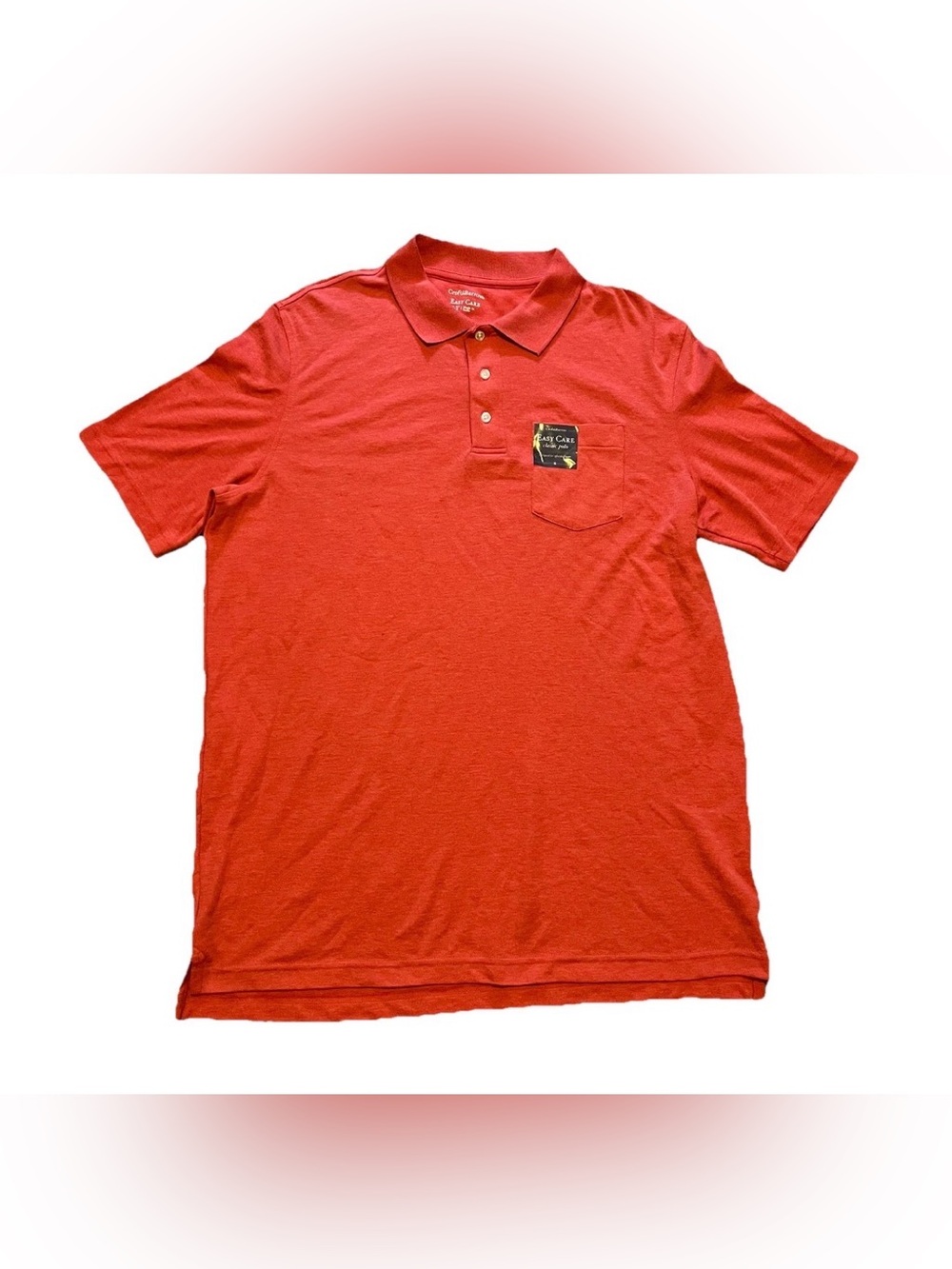 Croft & Barrow Easy Care Classic Polo Mens Size L Tall NWT Red Sunset Big & Tall